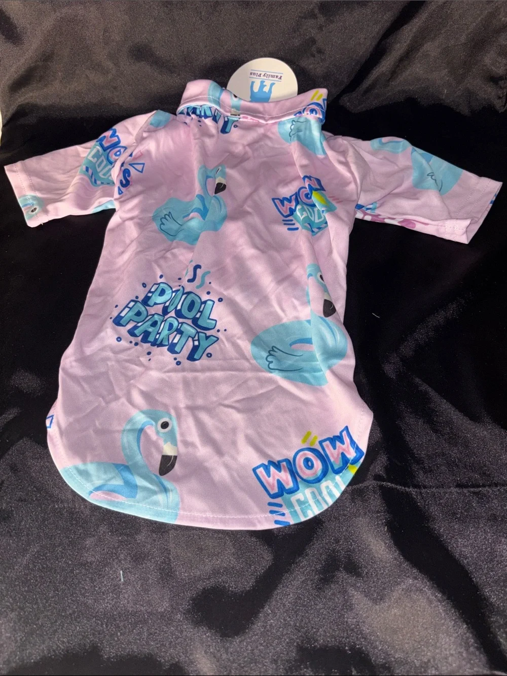 Assorted Printed Pet shirt (Pink, Light Blue, Red, Black)